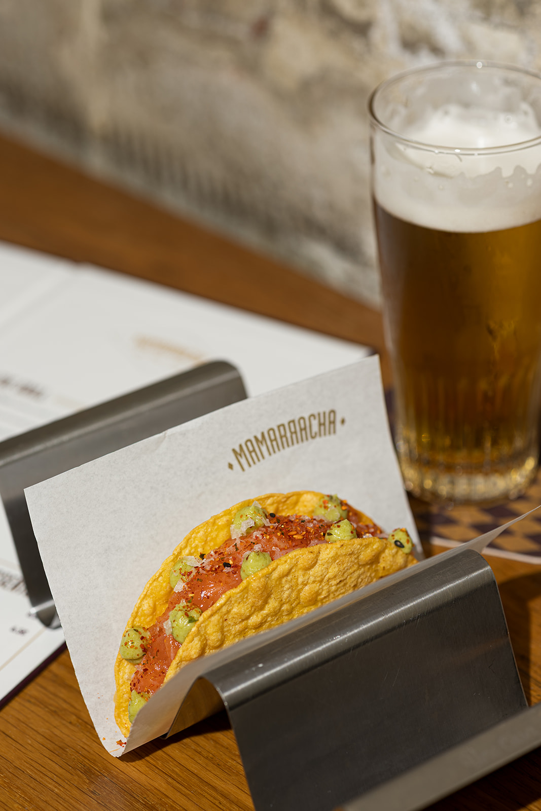 Taco de salmón de Mamarracha